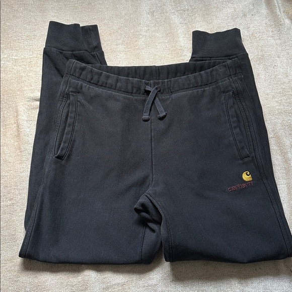 Carhartt Black Sweatpants/ Joggers with Logo - Picture 2 of 5